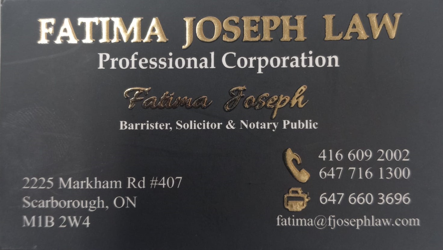 Fatima Joseph Law